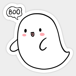 Ghost Print, Halloween Design, Cute Ghost, Boo Sticker